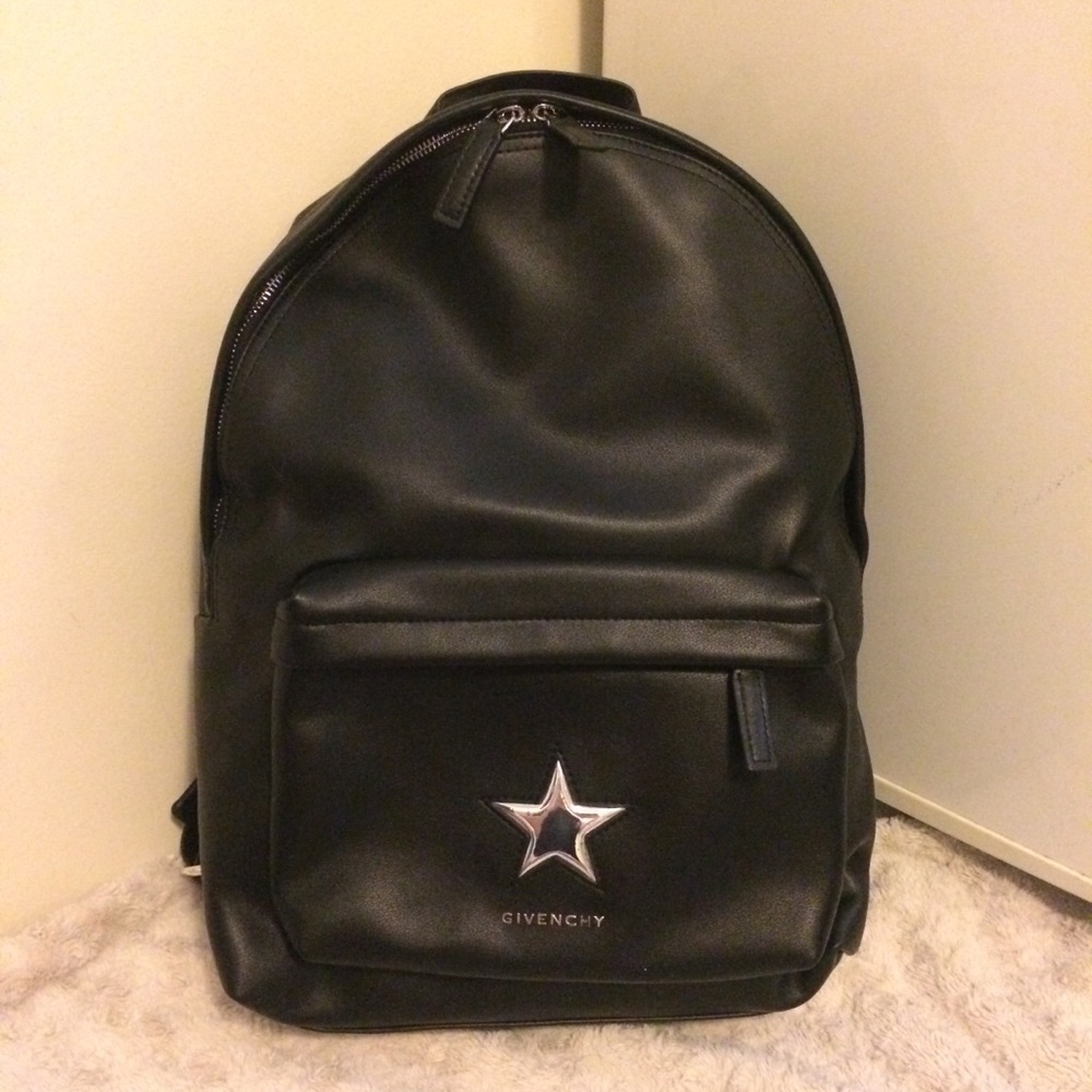 givenchy backpack in black with star